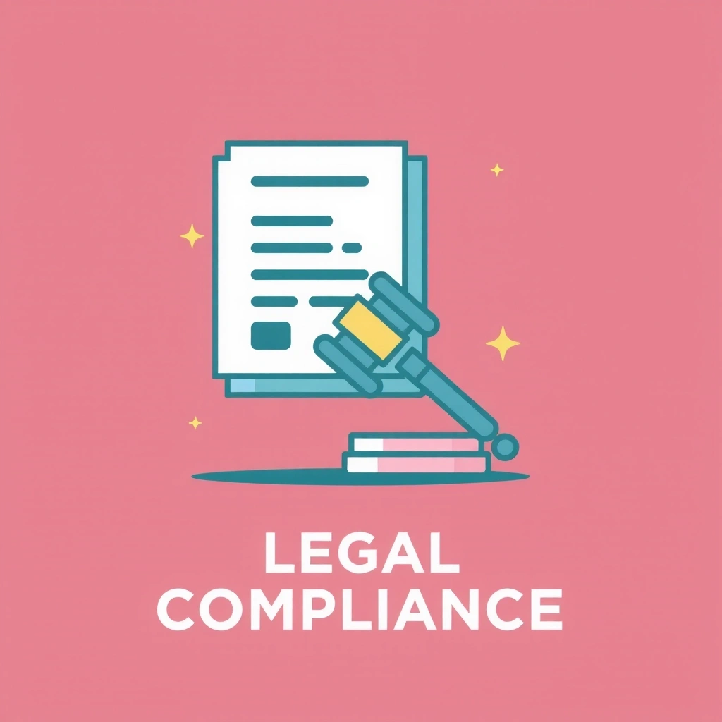 Icône représentant des documents juridiques ou un juge, symbolisant la conformité légale